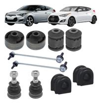 Kit 10 Pç Buchas Pivo Susp Dianteira Veloster 2012 A 2017
