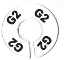 KIT 10 PÇ Separador Cabide, Branco Com Impressão G2