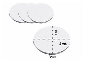 Kit 10 pçs Base Acrílica Redonda Transparente 4X4 - RU50 Kit 10 pçs Base Acrílica Redonda Transparente 4X4 - RU50