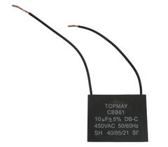 Kit 10 pçs - capacitor acv 10uf x 450v - 10uf x 450vac cbb61 Kit 10 pçs - capacitor acv 10uf x 450v - 10uf x 450vac cbb61