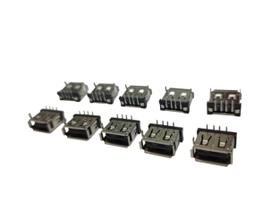 Kit 10 pcs - conector usb-a femea 12mm 90 grau - uso geral