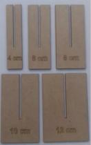 Kit 10 pçs Gabarito Molde em MDF Cru para Laços Kit 10 pçs Gabarito Molde em MDF Cru para Laços