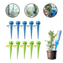 Kit 10 Pcs Gotejador Irrigador Acoplável Garrafa Pet Planta