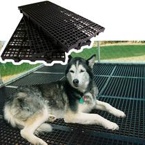 Kit 10 Pçs - Piso Plástico Canil Higiênico Multi 25x50 Preto Kit 10 Pçs - Piso Plástico Canil Higiênico Multi 25x50 Preto