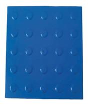 Kit 10 Pçs Piso Tátil Pvc 25X25 Alerta Azul
