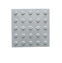 Kit 10 Pçs Piso Tátil Pvc 25X25 Alerta Cinza