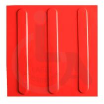 KIT 10 PÇS PISO TÁTIL PVC 25x25 ALERTA DIRECIONAL