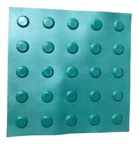 Kit 10 Pçs Piso Tátil Pvc 25X25 Alerta Verde