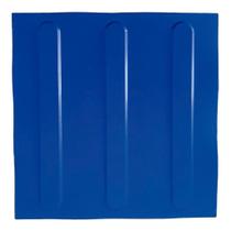 Kit 10 Pçs Piso Tátil Pvc 25X25 Direcional Azul