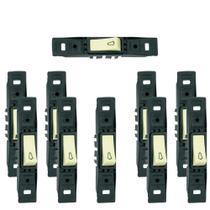 Kit 10 pcs - pulsador p/ campainha 10a 250v enerbras Kit 10 pcs - pulsador p/ campainha 10a 250v enerbras