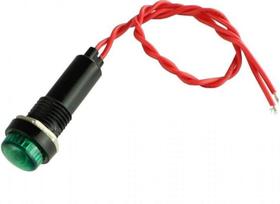 Kit 10 Pçs Sinaleiro Olho De Boi Com Rabicho Verde 220v *** Kit 10 Pçs Sinaleiro Olho De Boi Com Rabicho Verde 220v ***