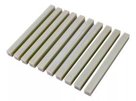 Kit 10 Pçs Tarugo Fibra Vidro 16,2x1,3x1,3cm Isolante
