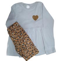 Kit 10 Peças 5 Legging + 5 Blusa Menina peças sortidas Infantil Menina Kit 10 Peças 5 Legging + 5 Blusa Menina peças sortidas Infantil Menina