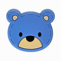 Kit 10 Peças aplique Emborrachado Rosto Urso Azul