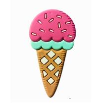 Kit 10 Peças aplique Emborrachado Sorvete Morango/Limão Kit 10 Peças aplique Emborrachado Sorvete Morango/Limão