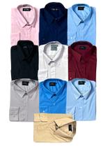 KIT 10 peças - Camisa Social Manga Longa Slim e Tipo Linho (sem azul cobalto) KIT 10 peças - Camisa Social Manga Longa Slim e Tipo Linho (sem azul cobalto)