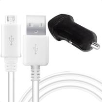 Kit 10 Peças Carregador Veicular Turbo e Cabo V8 Micro Usb 1m Rapido