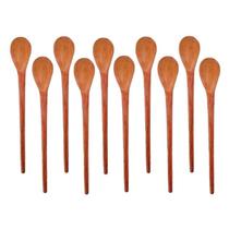 Kit 10 Peças Colher De Pau Madeira Modelos Molho 18 Cm Kit 10 Peças Colher De Pau Madeira Modelos Molho 18 Cm