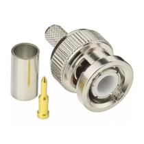 Kit 10 Peças Conector BNC Macho para Crimpar RG6 Kit 10 Peças Conector BNC Macho para Crimpar RG6