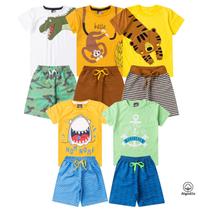 Kit 10 Peças Conjunto Infantil Masculino Roupa Menino Verão Estampa Tigrinho Tigre Macaquinho Macaco Kit 10 Peças Conjunto Infantil Masculino Roupa Menino Verão Estampa Tigrinho Tigre Macaquinho Macaco