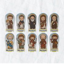 Kit 10 Peças Decorativas de Santinhos em MDF