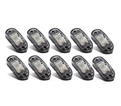 Kit 10 Peças Luz Vigia Led 12/24V caminhão van utilitario Onibus Bau Carroceria Teto KLX