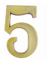 Kit 10 pecas numero colonial pexcel bronze numero 5 Kit 10 pecas numero colonial pexcel bronze numero 5