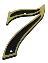 Kit 10 pecas numero colonial preto/dourado n.7 Kit 10 pecas numero colonial preto/dourado n.7