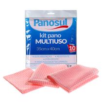 Kit 10 Peças Panos Multiuso 35cm X 40cm - Panosul