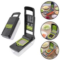 Kit 10 Peças Picador Ralador Plastico Salada Legumes Frutas