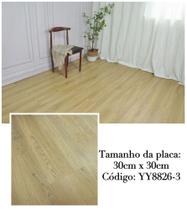 Kit 10 Peças Placa de piso 3D Madeira PVC Autocolante adesivo 30cm x 30cm YY8826-3