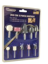 Kit 10 Peças Ponta Montada Pedra P/ Micro Retifica Kit 10 Peças Ponta Montada Pedra P/ Micro Retifica