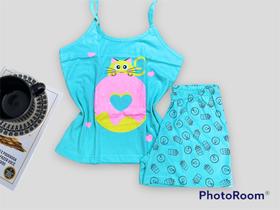 Kit 10 peças revendedora Baby doll algodão alça personagens Kit 10 peças revendedora Baby doll algodão alça personagens