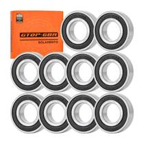 Kit 10 Peças Rolamento Rígido Esferas 6205 2rs C3 25x52x15