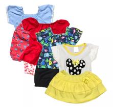 Kit 10 Peças Roupa De Bebe Criança Infantil Menina Modinha