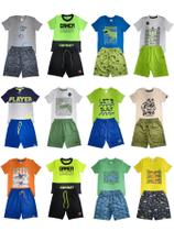 Kit 10 Peças Sortidas 5 Conjuntos Verão Menino Kit 10 Peças Sortidas 5 Conjuntos Verão Menino