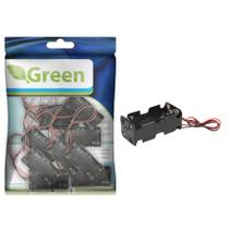 Kit 10 Peças - Suporte P/4 Pilhas Aa 2 Lados Pt Kit 10 Peças - Suporte P/4 Pilhas Aa 2 Lados Pt