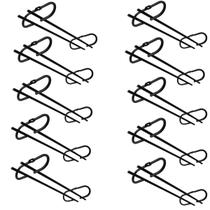 Kit 10 Peças Suporte para Taças Suspenso Preto Fosco Porta Taças de Teto Reto 42cm Kit 10 Peças Suporte para Taças Suspenso Preto Fosco Porta Taças de Teto Reto 42cm