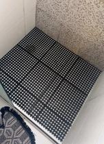 Kit 10 Peças Tapete Modular Superfície antiderrapante para box banheiro sauna vestiário 30x30 - FLEX