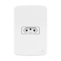 kit 10 peças Tomada 2 Pinos com Terra 10A Placa Weg Composé