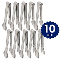 Kit 10 Pegador de Inox Multiuso Pão Massa Salada Frios Carne Kit 10 Pegador de Inox Multiuso Pão Massa Salada Frios Carne