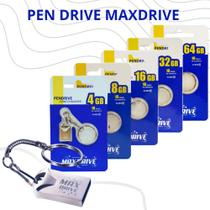 Kit 10 Pen drive 16GB mini com chaveiro Max drive - Maxdrive