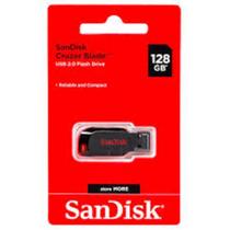 Kit 10 Pendrive Sandisk Cruzer Blade 128gb 2.0 Preto E Vermelho Usb Preto Kit 10 Pendrive Sandisk Cruzer Blade 128gb 2.0 Preto E Vermelho Usb Preto