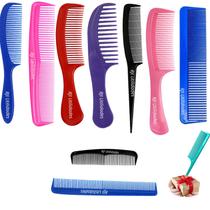 Kit 10 Pentes de Cabelo Profissional Masculino Feminino Desembaraçar, Finalizar, Tintura, Modelagem Kit 10 Pentes de Cabelo Profissional Masculino Feminino Desembaraçar, Finalizar, Tintura, Modelagem