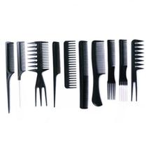 Kit 10 Pentes De Corte Cabeleireiro Barbeiro Profissional