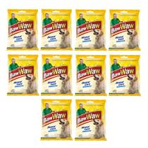 Kit 10 Petisco Baw Waw Cão Adulto Bifinho Dental Care 50g cada