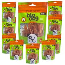 Kit 10 Petisco Bio Dog Soft Strips Frango 100g