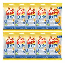 Kit 10 Petisco Keldog Dental Cães Raças Mini E Pequenas 35g