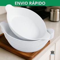 Kit 10 Petisqueira Barquinha Canoa Petiscos Churrasco Festa Frios Para Servir Amendoim Caldo Branca