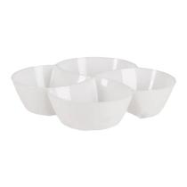 Kit 10 Petisqueiras Com 4 Divisões Le Chef Branca Atacado Kit 10 Petisqueiras Com 4 Divisões Le Chef Branca Atacado